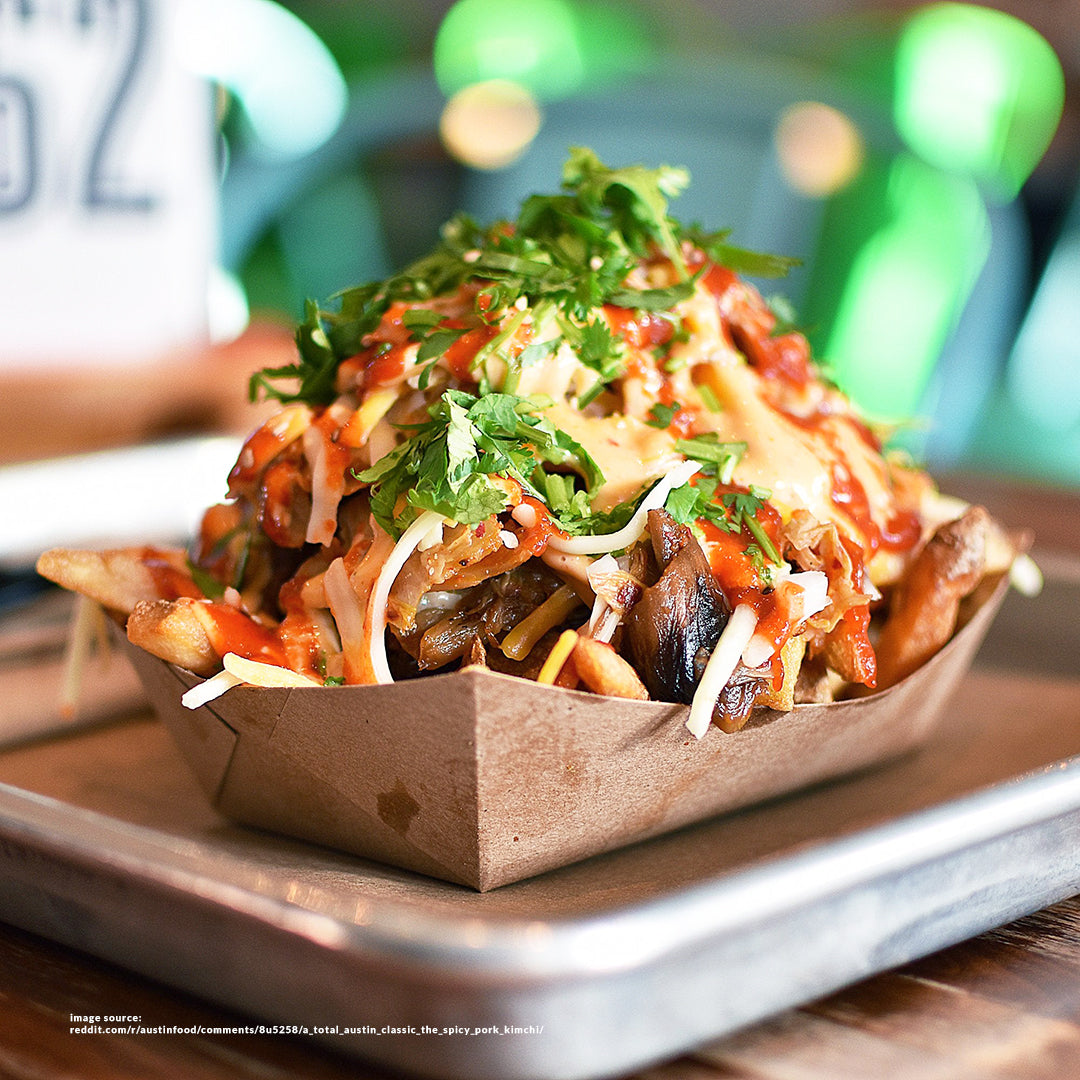 KIMCHI CHEESE FRIES