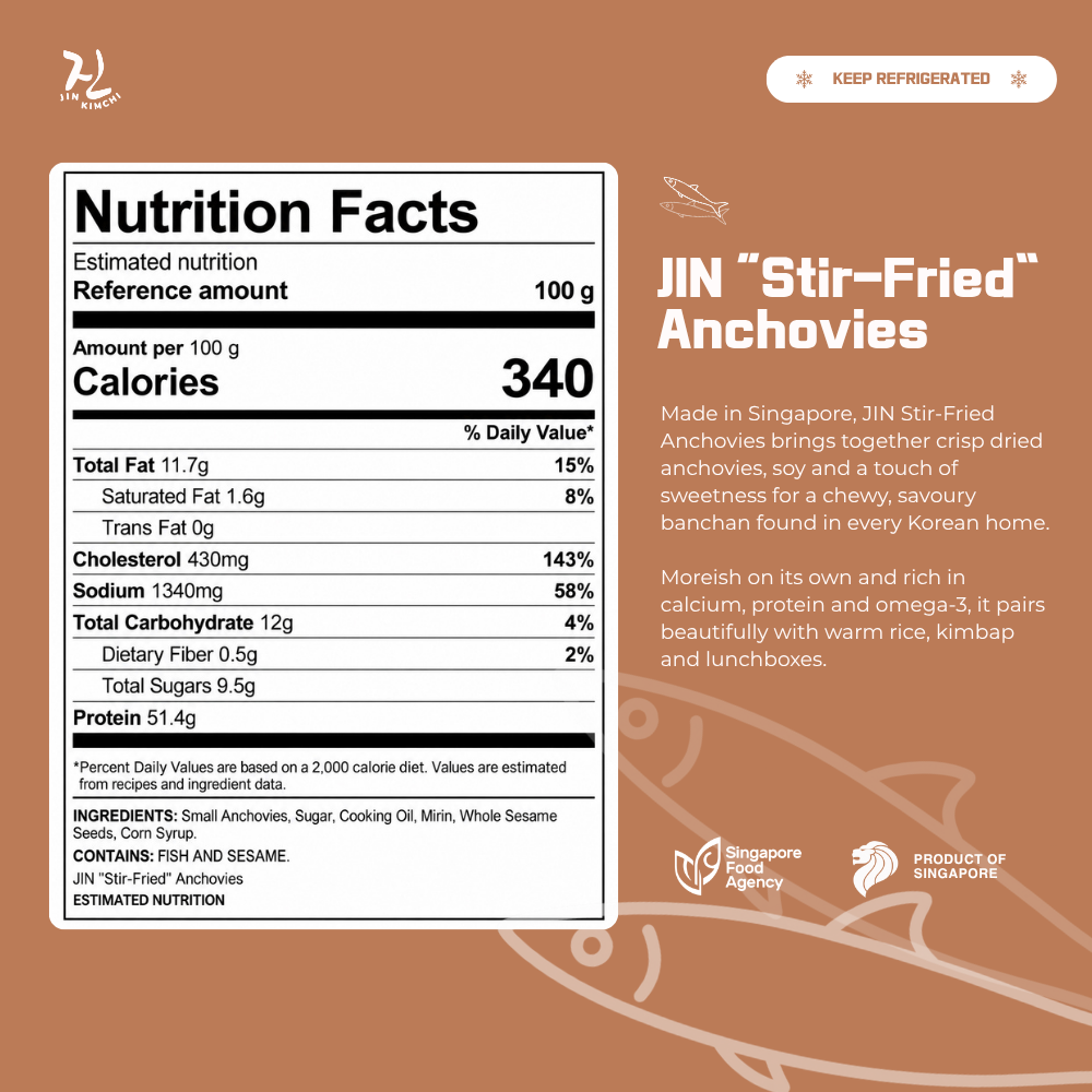 JIN "Stir-Fried" Anchovies - 180g