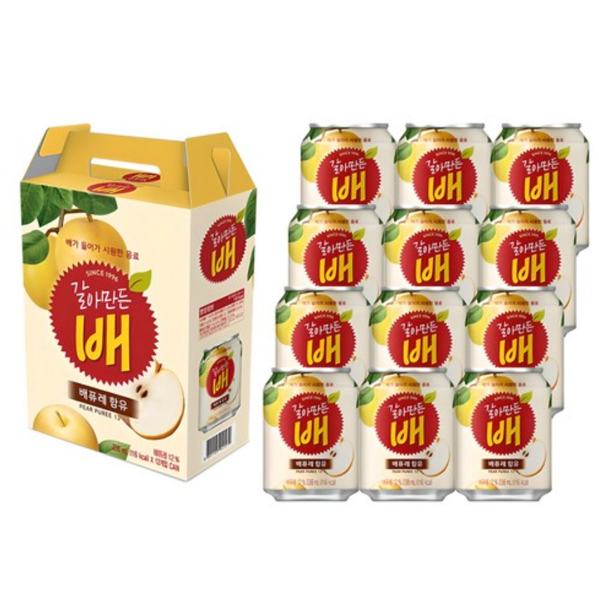 Korean Pear Juice (HAETAE) / 해태 갈아만든 배 238ml