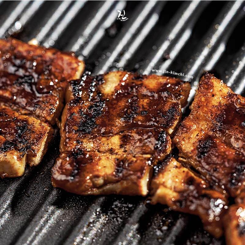 JIN Galbi Marinated | Skin-Off | 1cm Pork Belly 삼겹살 - 200g