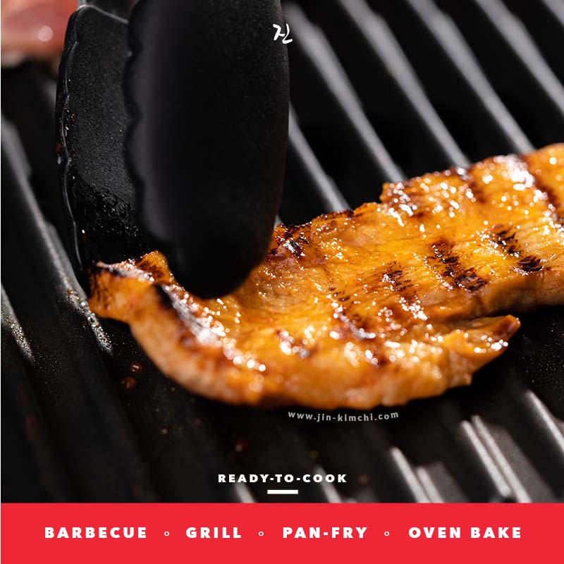 JIN Gochujang Marinated | Skin-Off | 1cm Pork Belly 삼겹살 - 200g