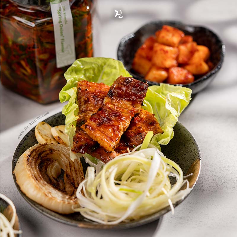 JIN Gochujang Marinated | Skin-Off | 1cm Pork Belly 삼겹살 - 200g