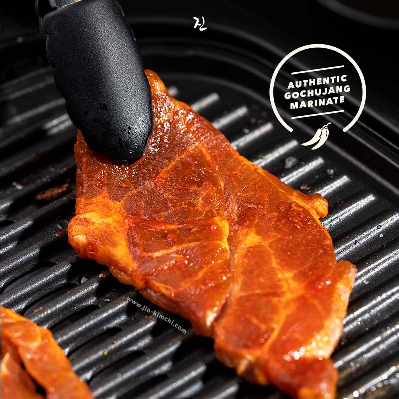 JIN Gochujang Marinated | 1cm Pork Collar 목살 - 200g