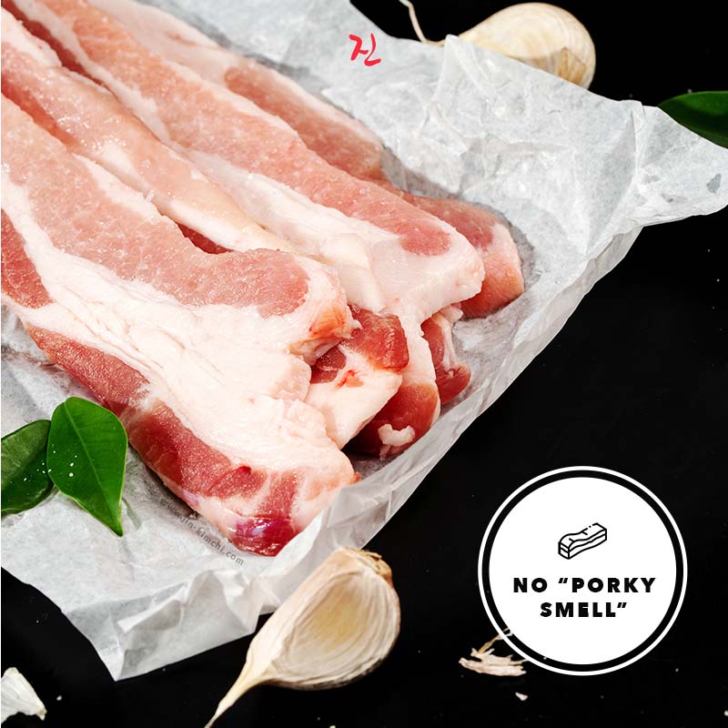 K-BBQ | Skin-Off | 1-cm Pork Belly 삼겹살 - 200g