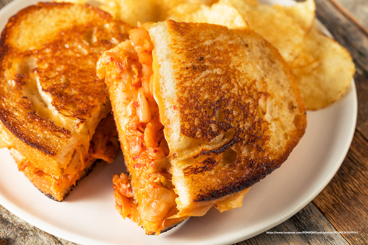 How to make Kimchi Grilled Cheese Toast