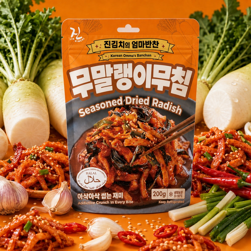 [HALAL] JIN Seasoned Dried Radish 무말랭이 무침 - 200g