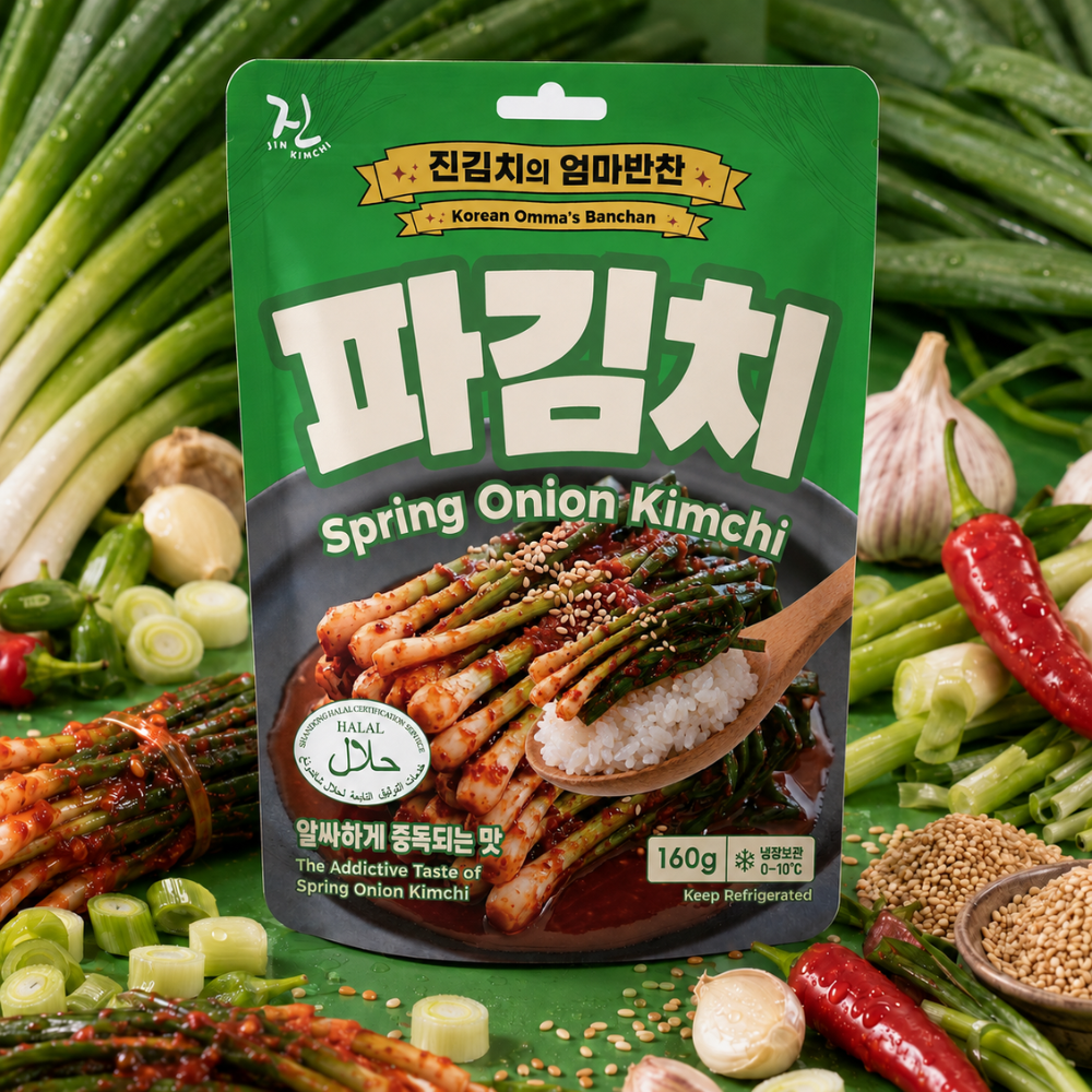 [HALAL] JIN Spring Onion Kimchi 파김치 - 160g