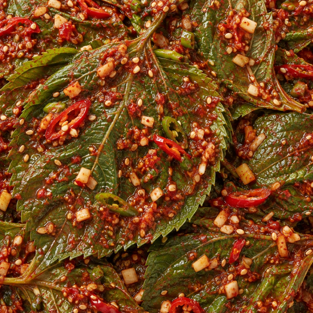 [HALAL] JIN Seasoned Perilla Leaf 깻잎무침 - 180g