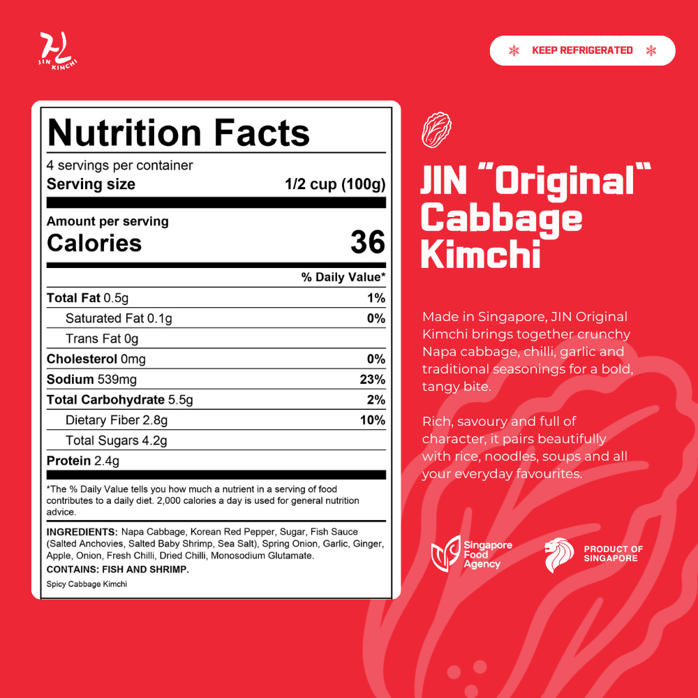 JIN "Original Flavour" Kimchi - 400g