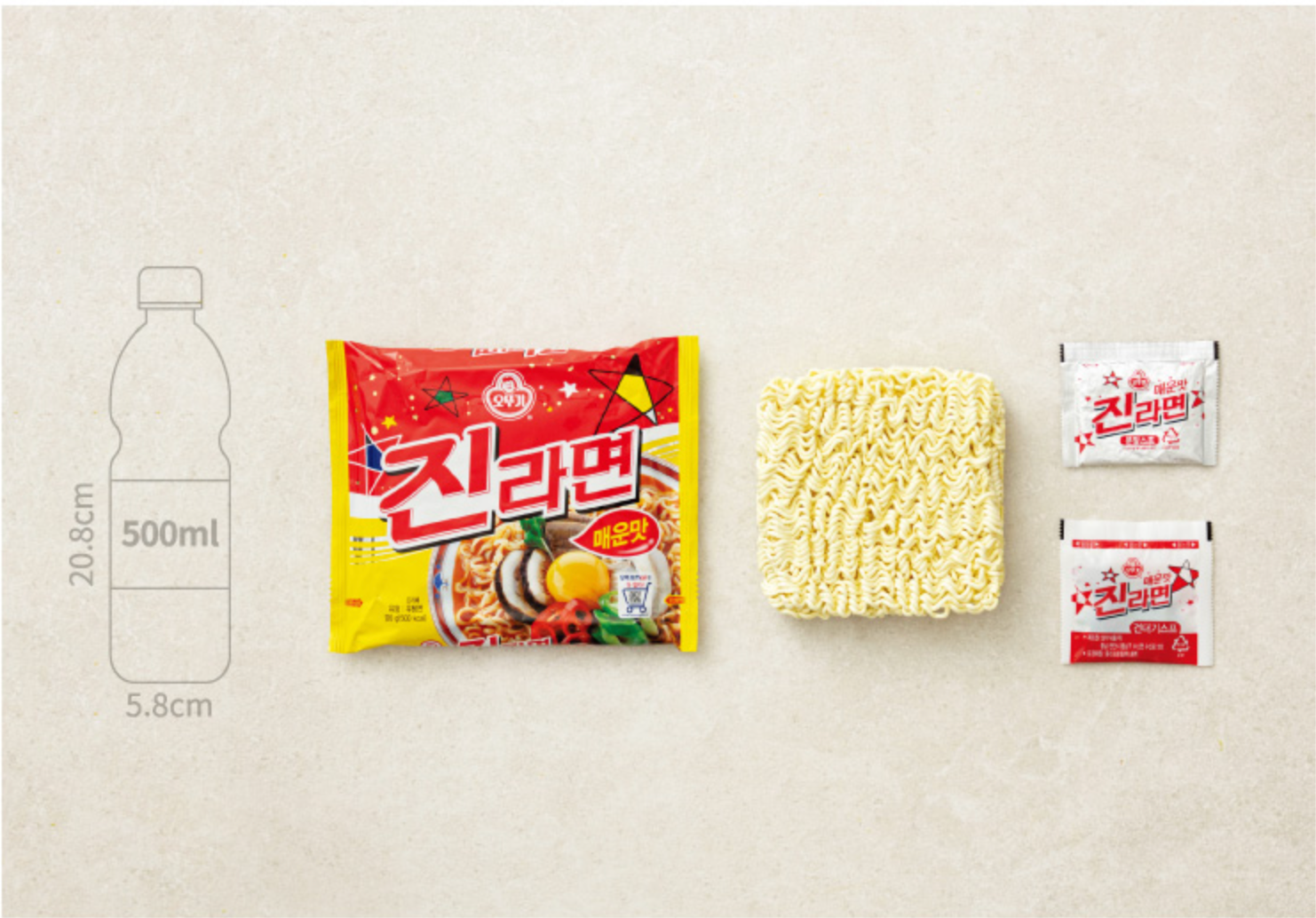 JIN Ramen - Spicy (OTTOGI) | 오뚜기 진라면 매운맛