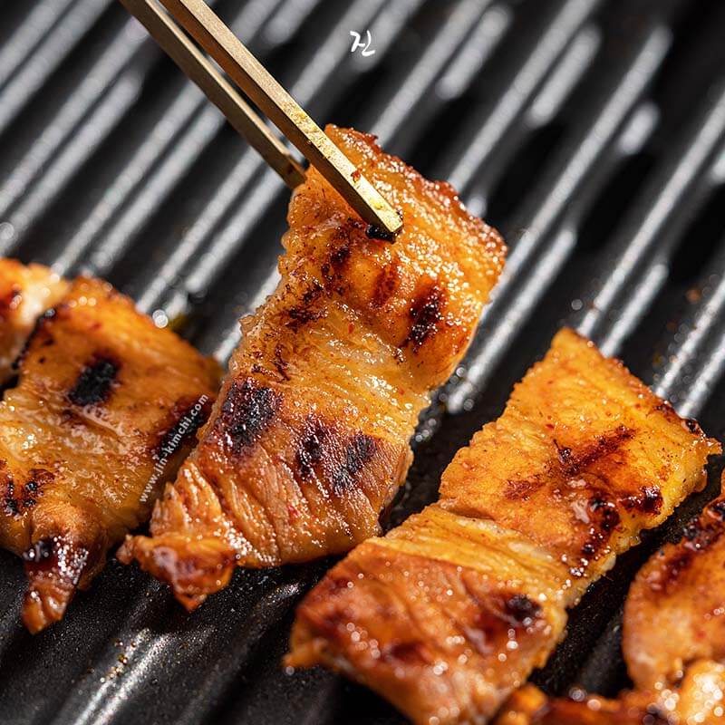 JIN Gochujang Marinated | Skin-Off | 1cm Pork Belly 삼겹살 - 200g