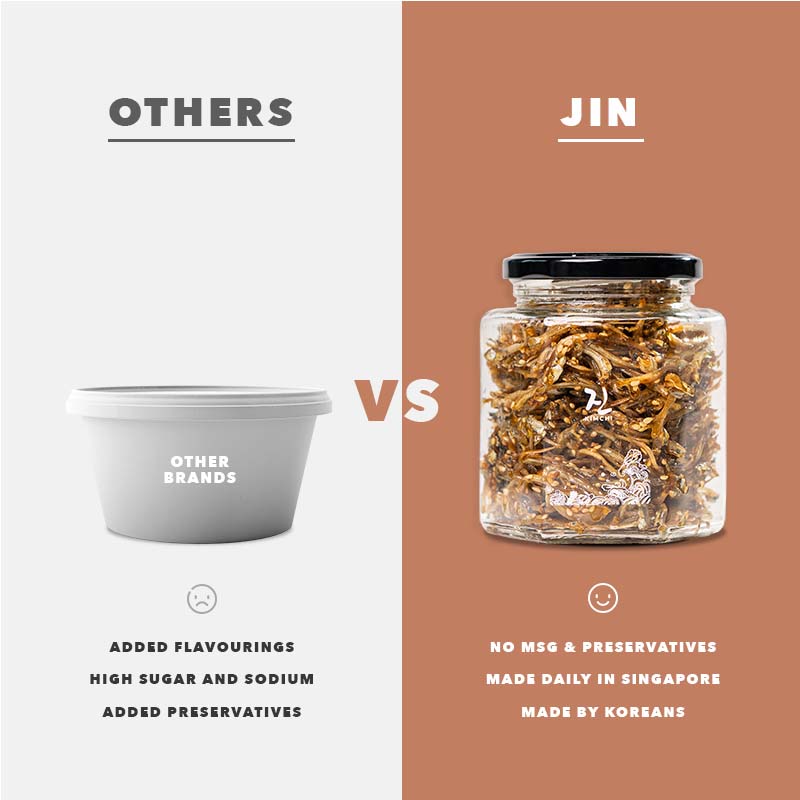 JIN "Stir-Fried" Anchovies - 180g